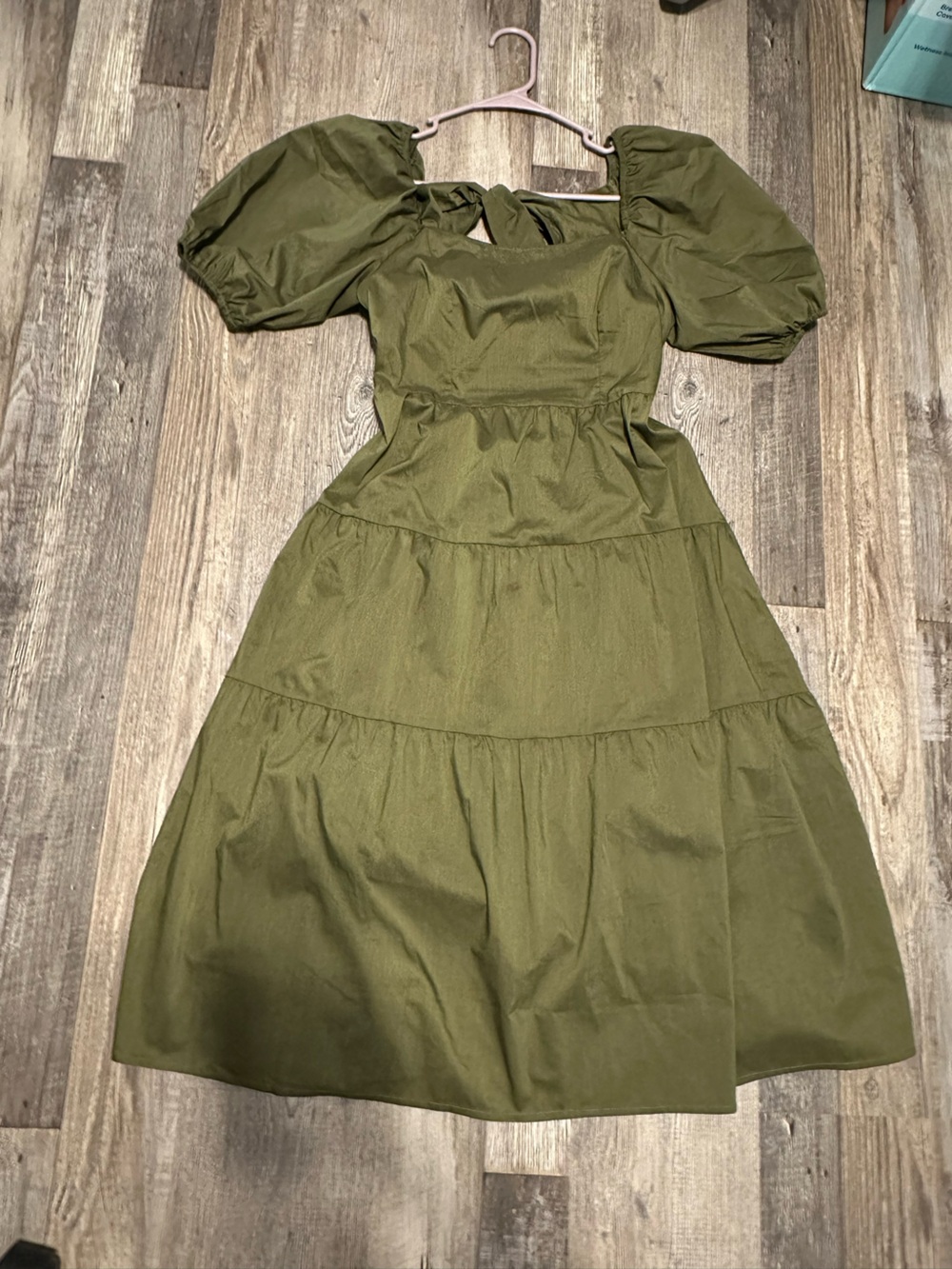 Puff sleeve dress